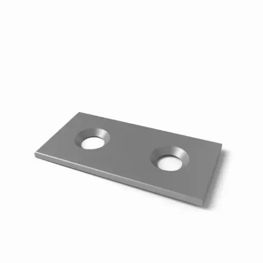 [PLAT4080STS] Plaque de connexion 40x80 acier galvanisé